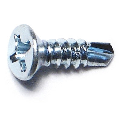 #6-20 x 1/2" Zinc Plated Steel Phillips Flat Head Self-Drilling Screws