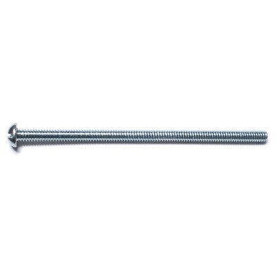 1/4"-20 x 5" Zinc Plated Steel Coarse Thread Combo Round Head Machine Screws