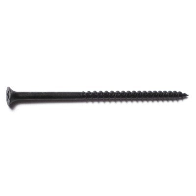 #10 x 4" Black Phosphate Steel Fine Thread Phillips Bugle Head Drywall Screws