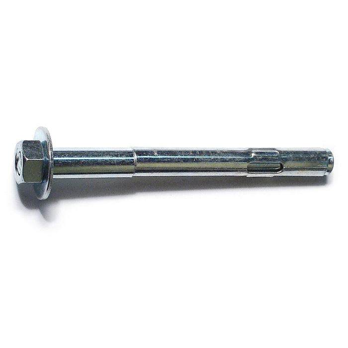 3/8" x 4" Zinc Plated Steel Hex Nut Sleeve Anchors