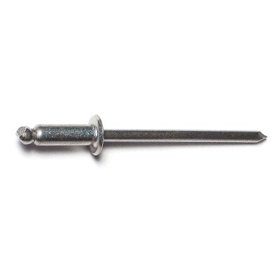 1/8" x 3/8" Dome Head Steel Rivets