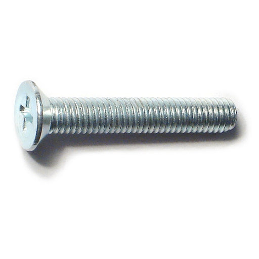 5mm-0.8 x 30mm Zinc Plated Class 4.8 Steel Coarse Thread Phillips Flat Head Machine Screws