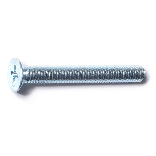 5mm-0.8 x 40mm Zinc Plated Class 4.8 Steel Coarse Thread Phillips Flat Head Machine Screws