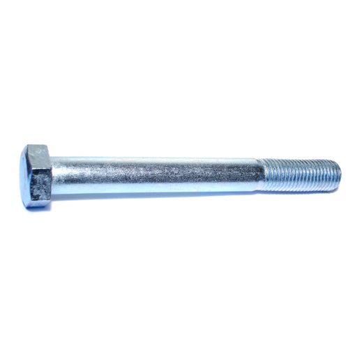 1"-8 x 9" Zinc Plated Grade 5 Steel Coarse Thread Hex Cap Screws