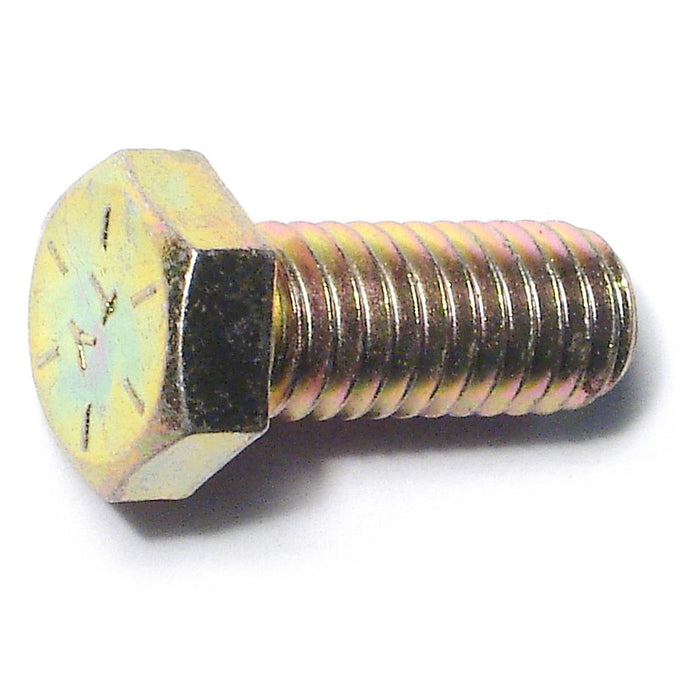 3/8"-16 x 7/8" Zinc Plated Grade 8 Steel Coarse Thread Hex Cap Screws