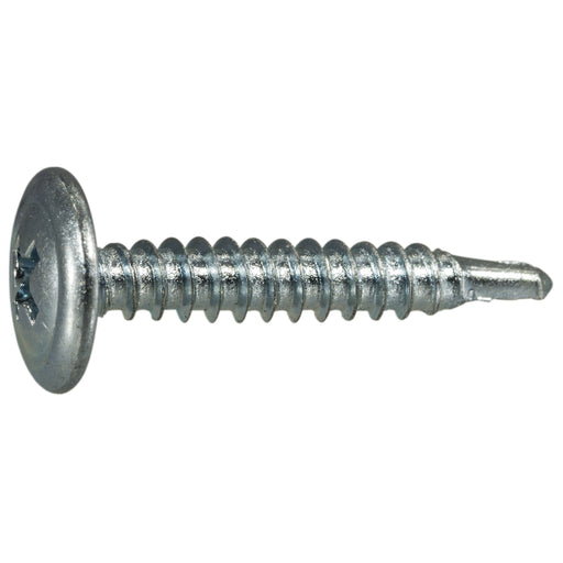 #8-18 x 1" Zinc Plated Steel Modified Phillips Truss Head Self-Drilling Screws