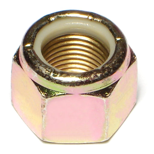 5/8"-18 Zinc Plated Grade 8 Steel Fine Thread Nylon Insert Lock Nuts