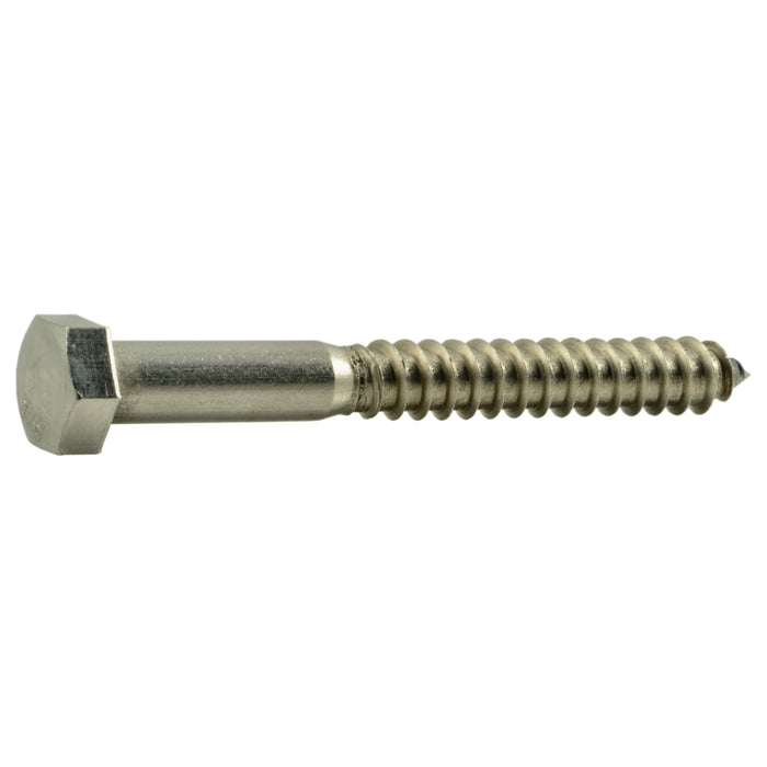 1/2" x 4-1/2" 18-8 Stainless Steel Hex Head Lag Screws