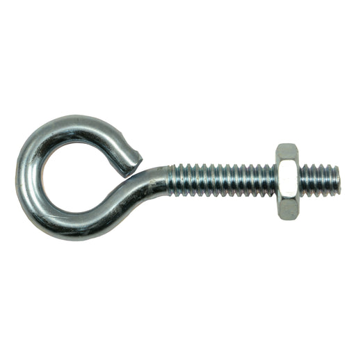 #10-24 x 1-3/4" Zinc Plated Steel Coarse Thread Eyebolt