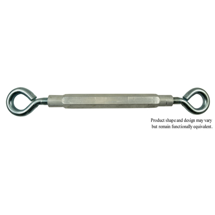 1/2" x 12" Zinc Plated Steel Eye-Eye Turnbuckle