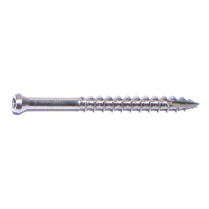 8 x 2" Star Drive Stainless Steel Trim Saberdrive Screws 1 lb. Box (173 pcs.)