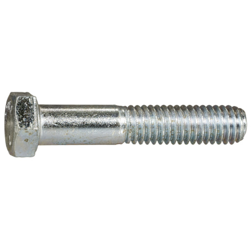 3/8"-16 x 2" Zinc Plated Grade 5 Steel Coarse Thread Hex Cap Screws