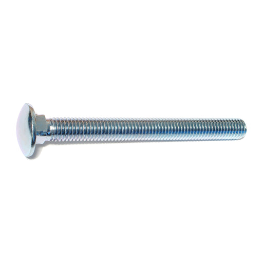 1/2"-13 x 5" Zinc Plated Grade 2 / A307 Steel Coarse Thread Carriage Bolts