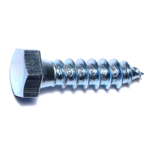 3/8" x 1-1/2" Zinc Plated Grade 2 / A307 Steel Hex Head Lag Screws