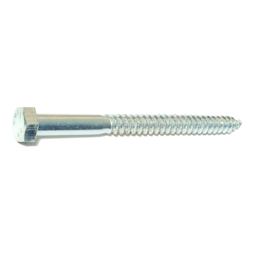 1/2" x 6" Zinc Plated Grade 2 / A307 Steel Hex Head Lag Screws