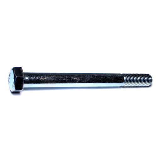 7/8"-9 x 9" Zinc Plated Grade 2 / A307 Steel Coarse Thread Hex Bolts