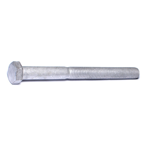 5/8"-11 x 7" Hot Dip Galvanized Steel Coarse Thread Hex Cap Screws