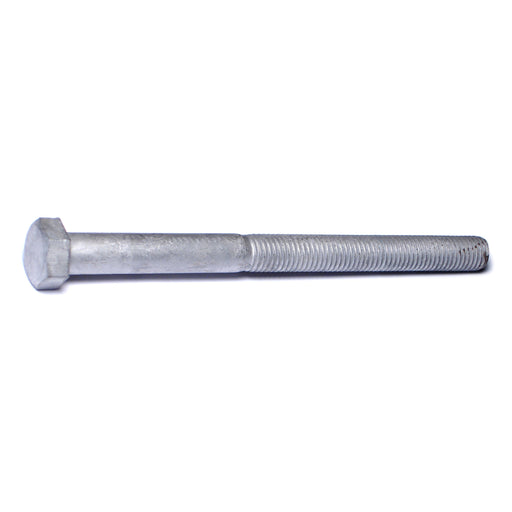 5/8"-11 x 8" Hot Dip Galvanized Steel Coarse Thread Hex Cap Screws