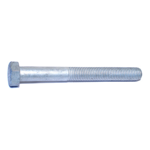 7/8"-9 x 8" Hot Dip Galvanized Steel Coarse Thread Hex Cap Screws