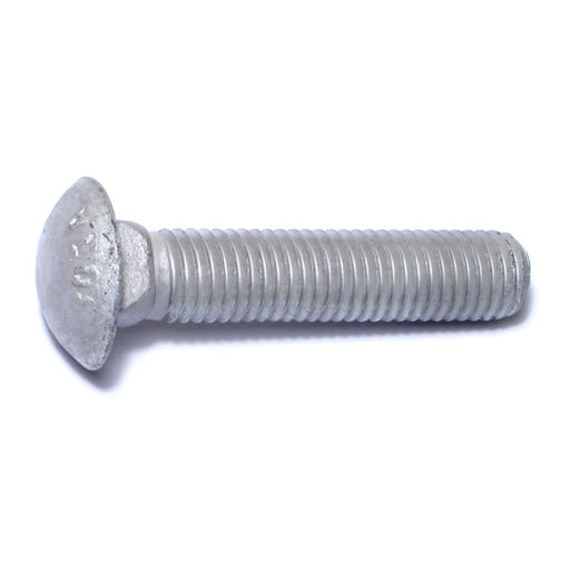 5/8"-11 x 3" Hot Dip Galvanized Grade 2 / A307 Steel Coarse Thread Carriage Bolts