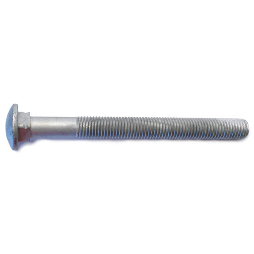 3/4"-10 x 8" Hot Dip Galvanized Grade 2 / A307 Steel Coarse Thread Carriage Bolts