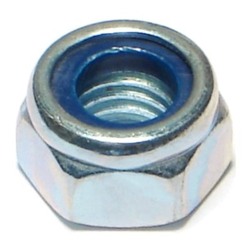 8mm-1.25 Zinc Plated Class 8 Steel Coarse Thread Nylon Insert Lock Nuts