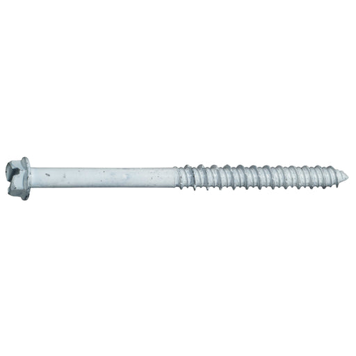 1/4" x 3-1/4" White Ruspert Coated Steel Hex Washer Head Masonry Screws