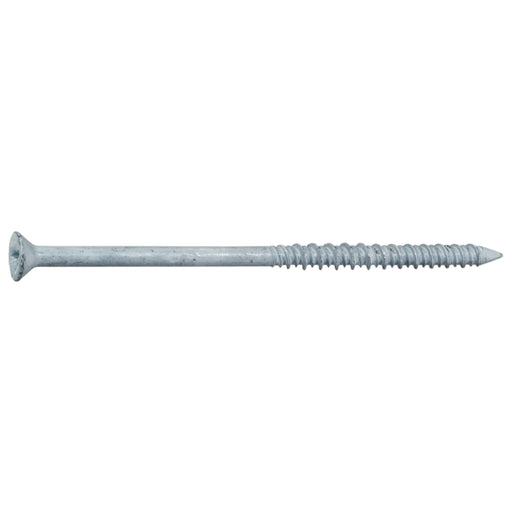 3/16" x 3-3/4" White Ruspert Coated Steel Phillips Flat Head Masonry Screws