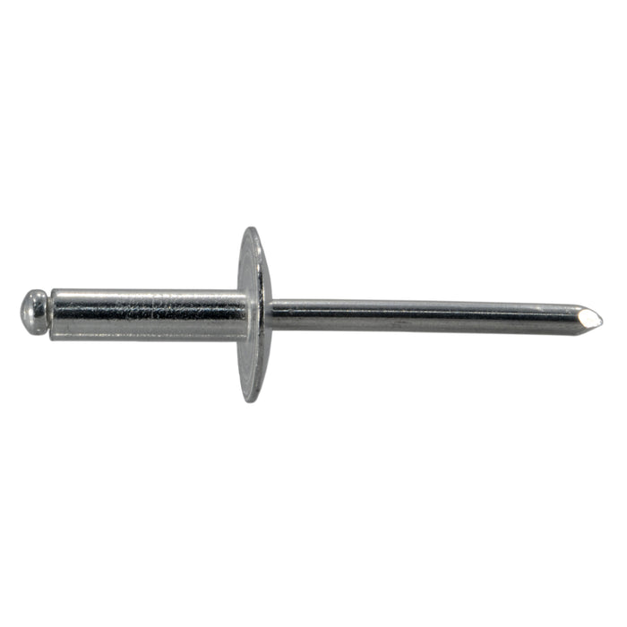 3/16" x 3/8" x 1/2" Aluminum Large Flange Head Pop Rivets