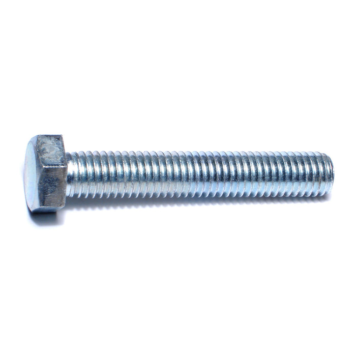 1/2"-13 x 3" Zinc Plated Steel Coarse Full Thread Hex Head Tap Bolts