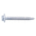 #8 x 1-1/2" White Ruspert Coated Steel Hex Washer Head Self-Drilling Screws