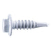 #10 x 3/4" White Ruspert Coated Steel Hex Washer Head Self-Drilling Screws