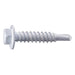 #10 x 1" White Ruspert Coated Steel Hex Washer Head Self-Drilling Screws