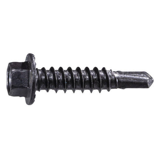 #12 x 1" Brown Ruspert Coated Steel Hex Washer Head Self-Drilling Screws