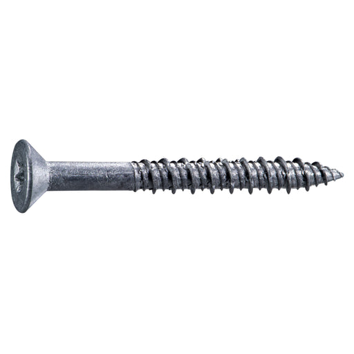 1/4" x 2-1/4" 410 Stainless Steel Coarse Thread Star Drive Flat Head TorqueMaster Masonry Screws