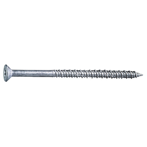 1/4" x 4" 410 Stainless Steel Coarse Thread Star Drive Flat Head TorqueMaster Masonry Screws