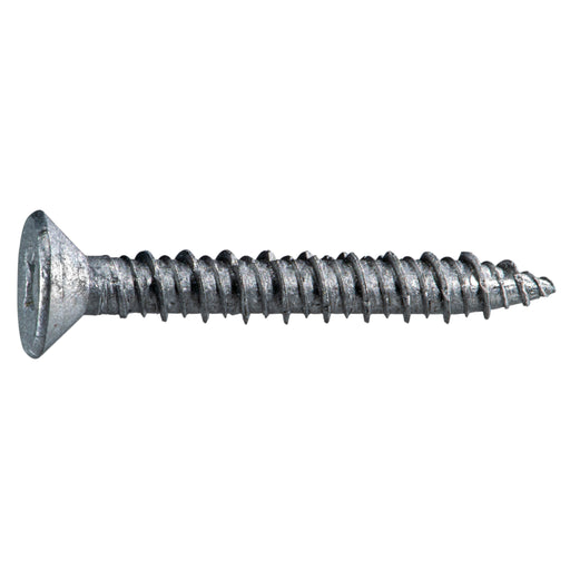 1/4" x 1-3/4" 410 Stainless Steel Coarse Thread Phillips Flat Head Concrete Screws