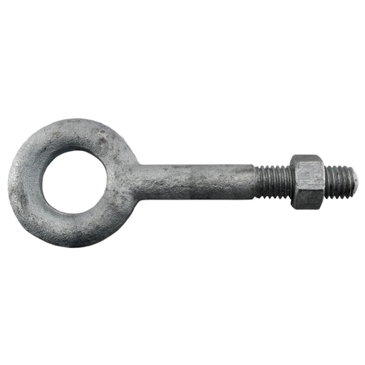 1/2"-13 x 1" x 3-1/4" x 5-1/4" Hot Dip Galvanized Steel Coarse Thread Eye Bolts