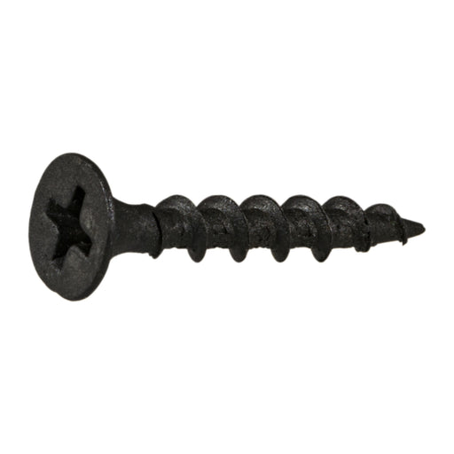 6 x 1" Black Phosphate Steel Coarse Thread Phillips Bugle Head Drywall Screws