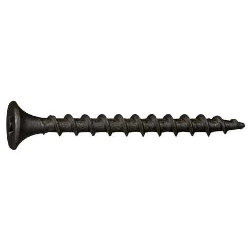 6 x 1-5/8" Black Phosphate Steel Coarse Thread Phillips Bugle Head Drywall Screws