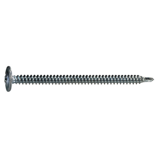 #8-18 x 2-1/2" Zinc Plated Steel Modified Phillips Truss Head Self-Drilling Screws