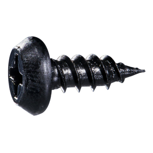 6 x 7/16" Black Phosphate Steel Phillips Pan Head Sharp Framing Self-Drilling Screws