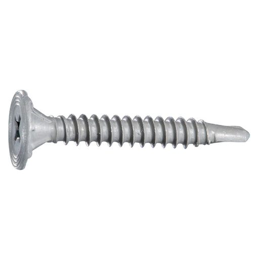 8 x 1-1/4" Gray Ceramic Coated Steel Phillips Wafer Head Cement Board Self-Drilling Screws