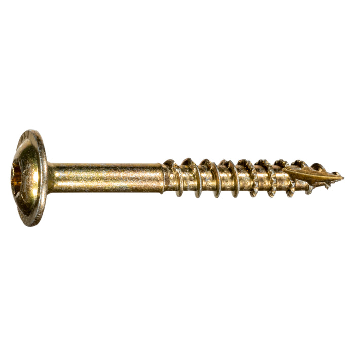 1/4 x 2" Yellow Zinc Round Washer Head SaberDrive® Lag Screws