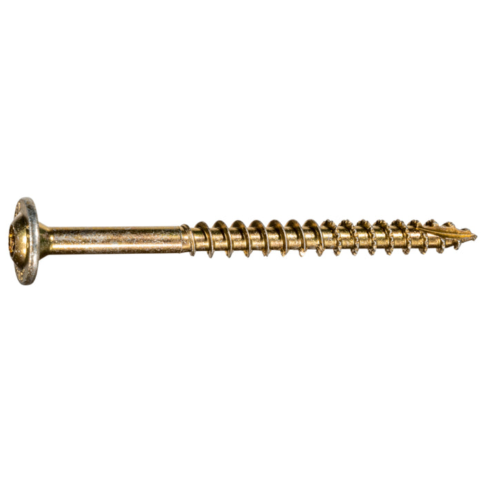 SaberDrive® Yellow Zinc Star Drive Construction Lag Screws