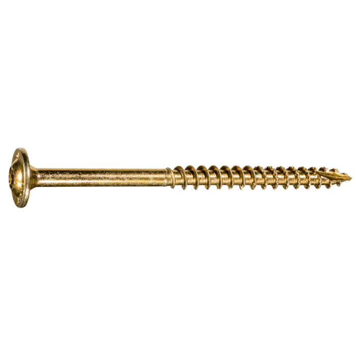 5/16 x 4" Yellow Zinc Round Washer Head SaberDrive® Lag Screws