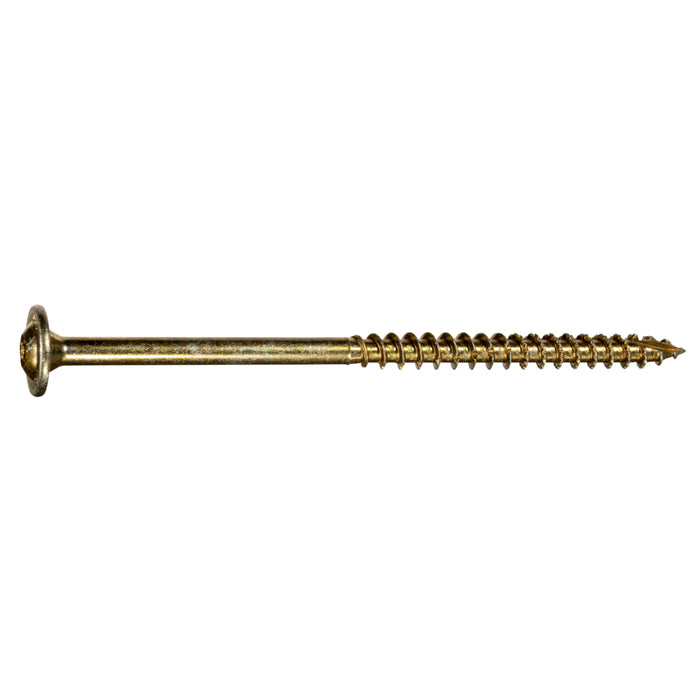 SaberDrive® Yellow Zinc Star Drive Construction Lag Screws