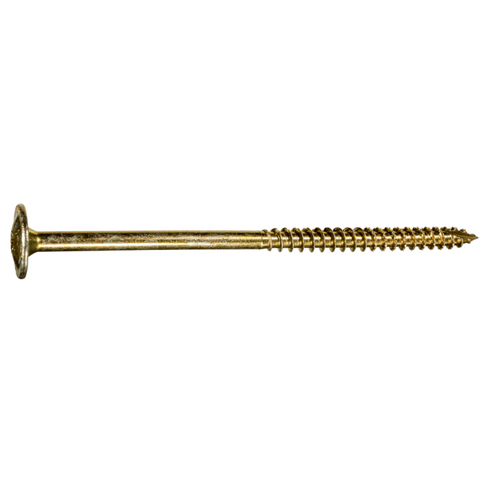 3/8 x 6" Yellow Zinc Round Washer Head SaberDrive® Lag Screws