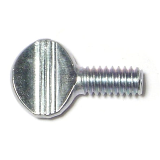 1/4"-20 x 1/2" Zinc Plated Steel Coarse Thread Spade Head Thumb Screws