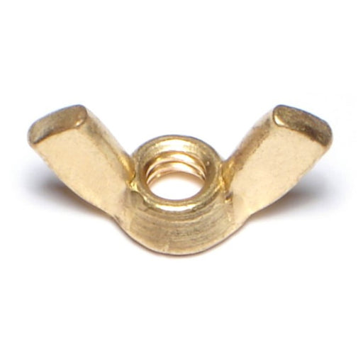 1/4"-20 x 1-3/32" Brass Coarse Thread Cold Forged Wing Nuts